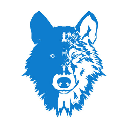 Wall Stickers Paster Paper Forest Beast Animal Lone Wolf Head Art Mural Painting