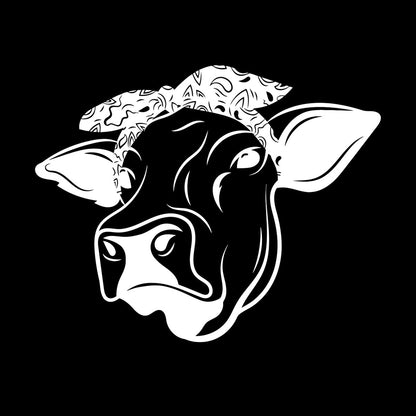 Wall Stickers Funny Cow Head Farm Animal Dairy Milk Art Mural Painting