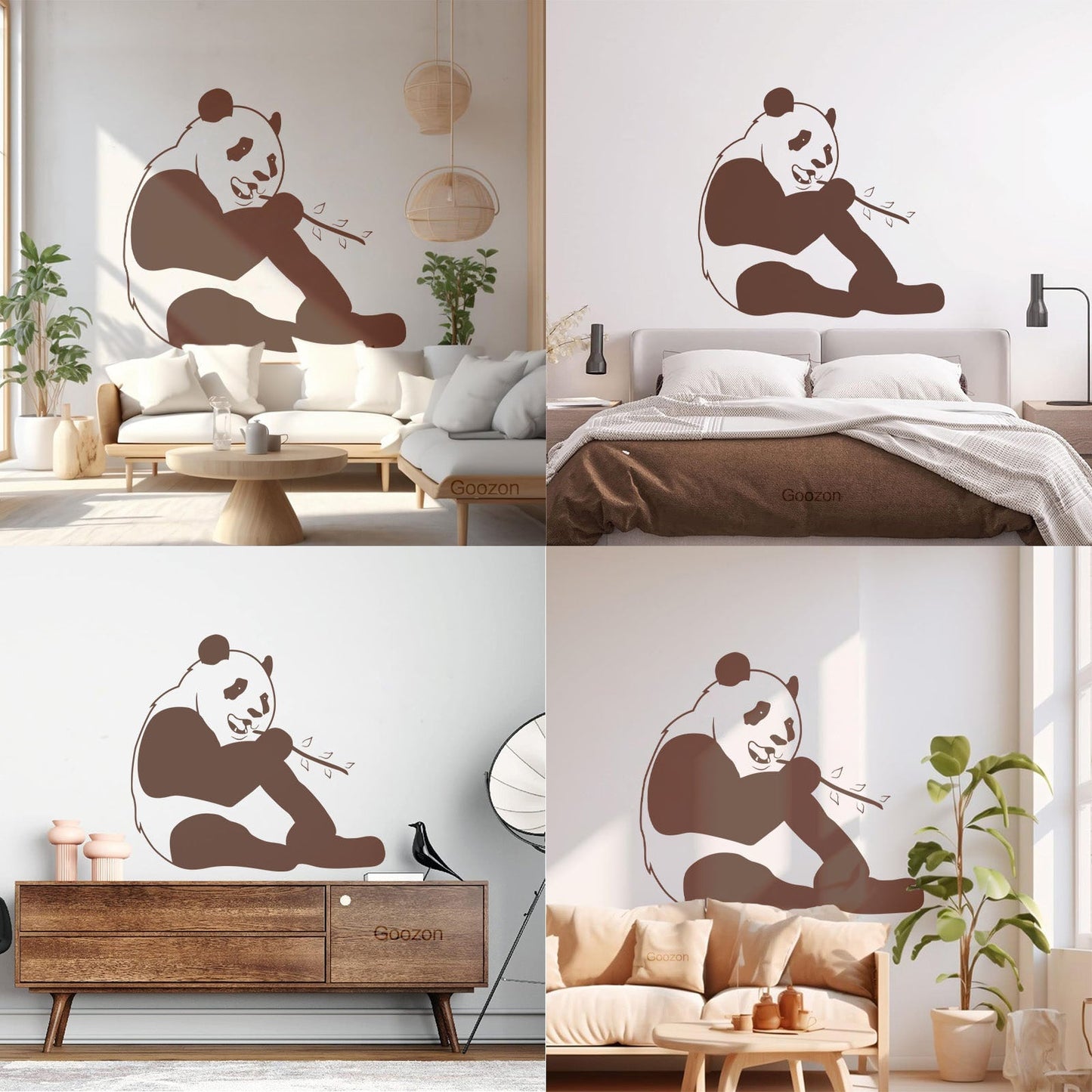 Wall Decals Pvc Funny Panda Animal Positive Can Modify And Add Information
