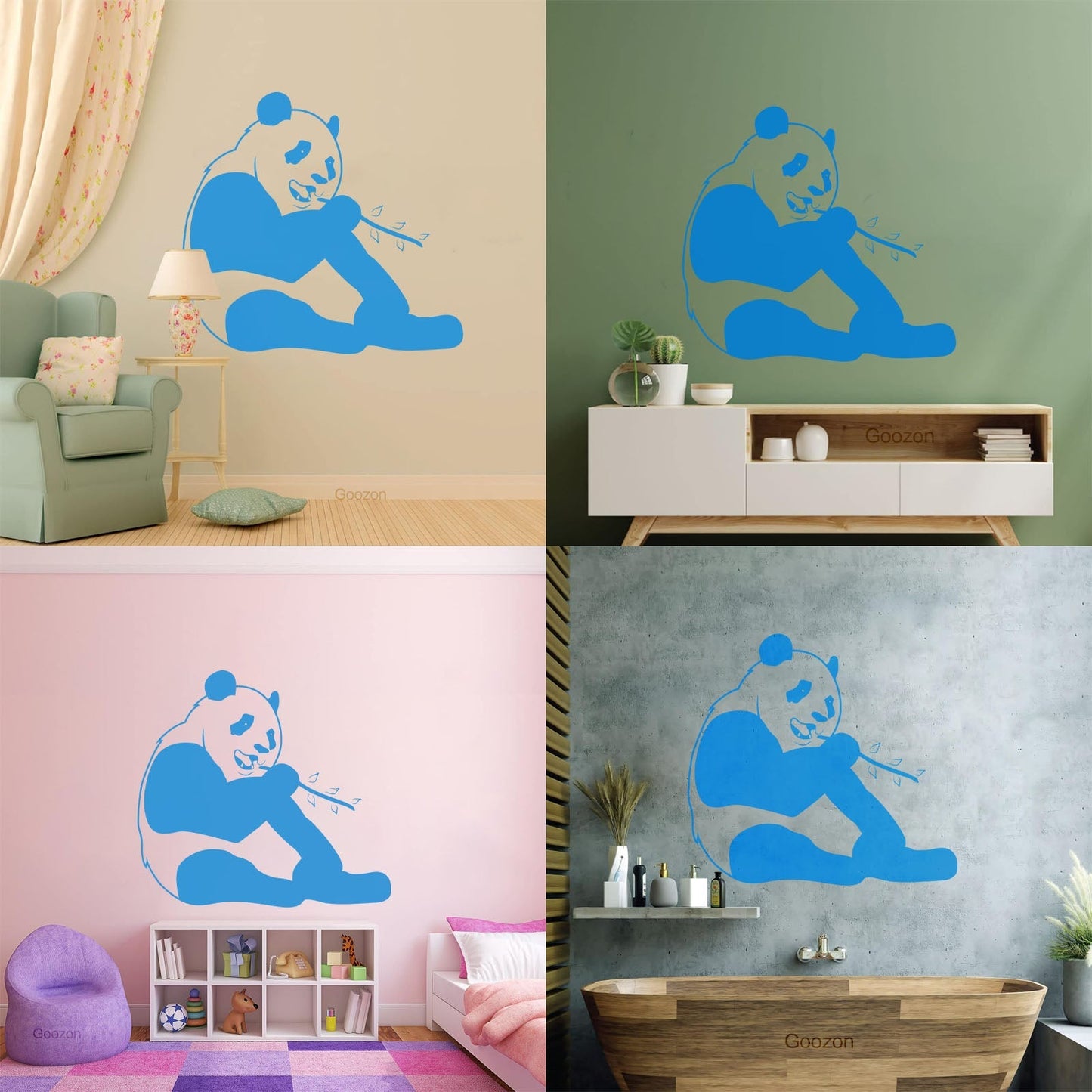 Wall Decals Pvc Funny Panda Animal Positive Can Modify And Add Information