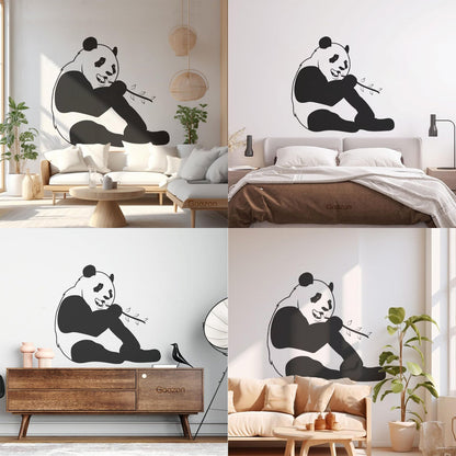 Wall Decals Pvc Funny Panda Animal Positive Can Modify And Add Information