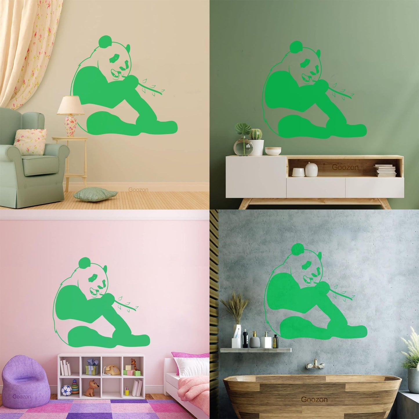 Wall Decals Pvc Funny Panda Animal Positive Can Modify And Add Information