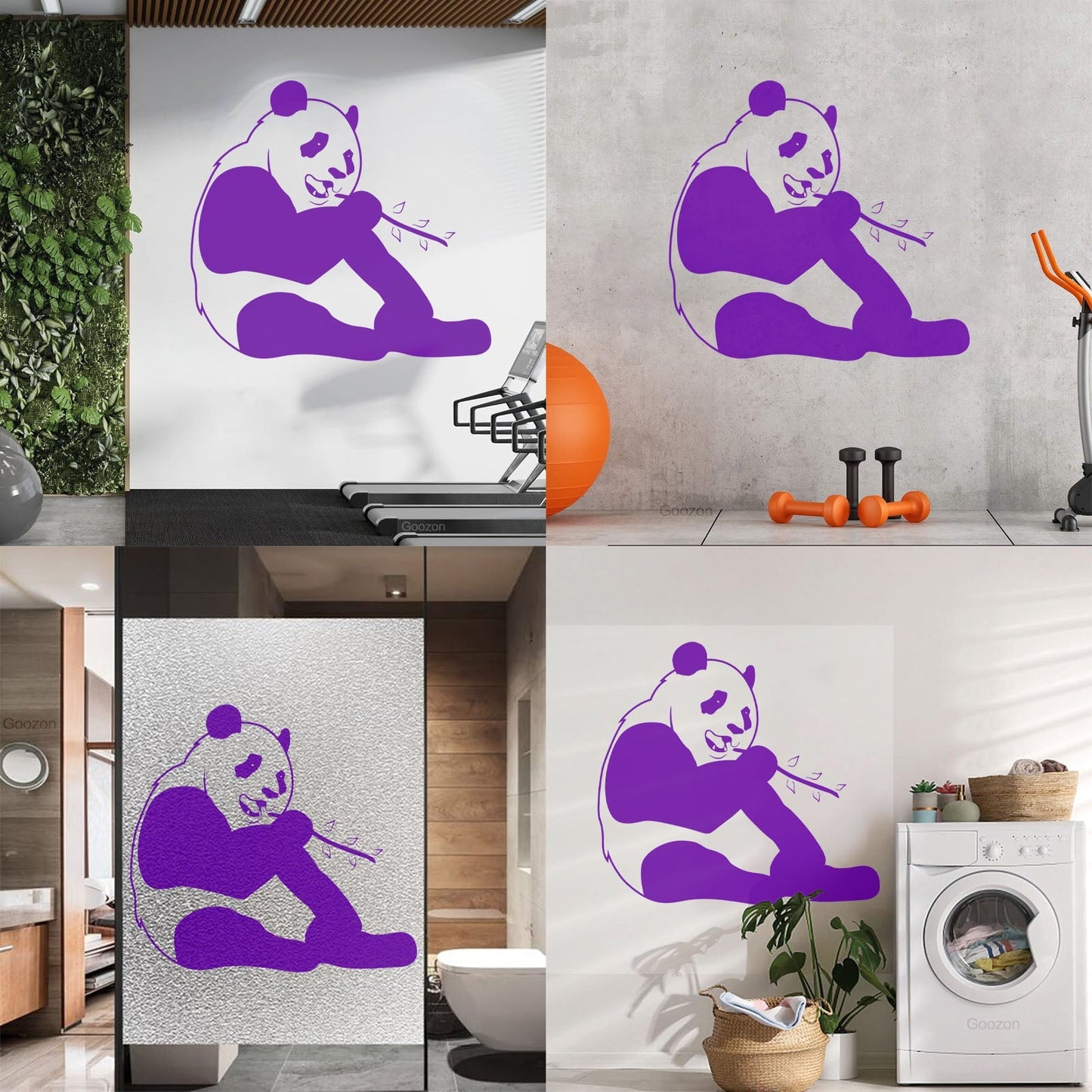 Wall Decals Pvc Funny Panda Animal Positive Can Modify And Add Information