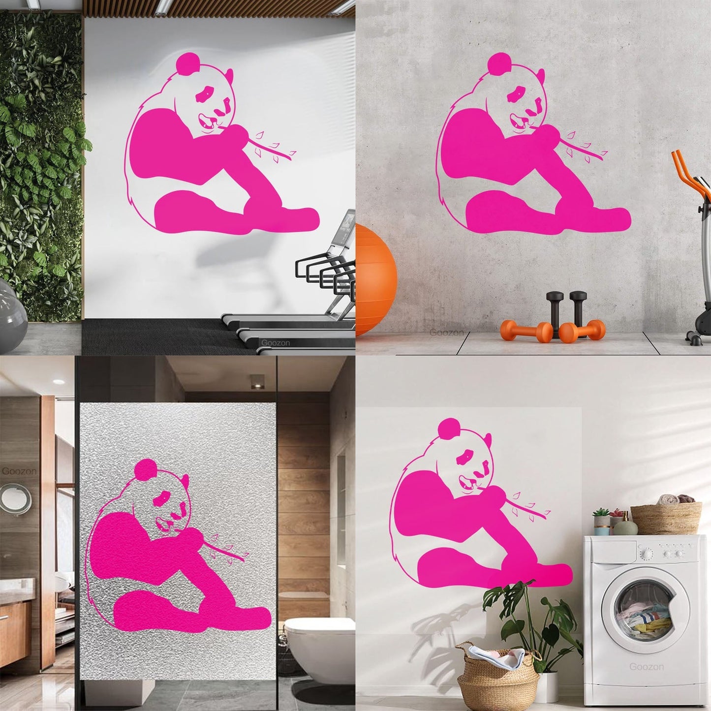 Wall Decals Pvc Funny Panda Animal Positive Can Modify And Add Information