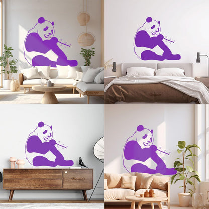 Wall Decals Pvc Funny Panda Animal Positive Can Modify And Add Information