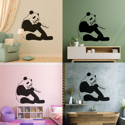Wall Decals Pvc Funny Panda Animal Positive Can Modify And Add Information