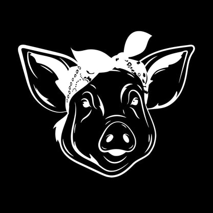 Wall Decals Paster Paper Funny Pig Head Animal Farm Butcher Shop Piggy Wall Beautification