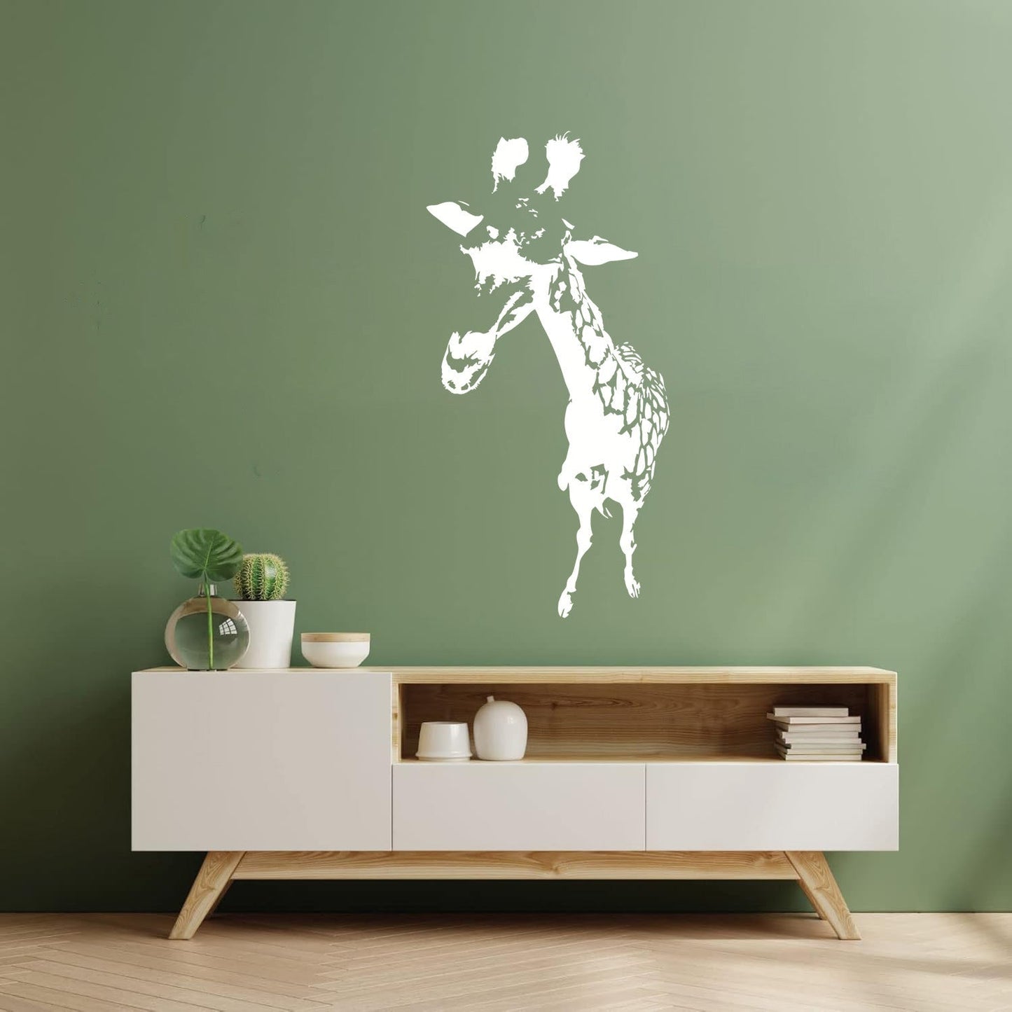 Vinyl Wall Stickers Giraffe Funny African Animal Kids Can Modify And Add Information