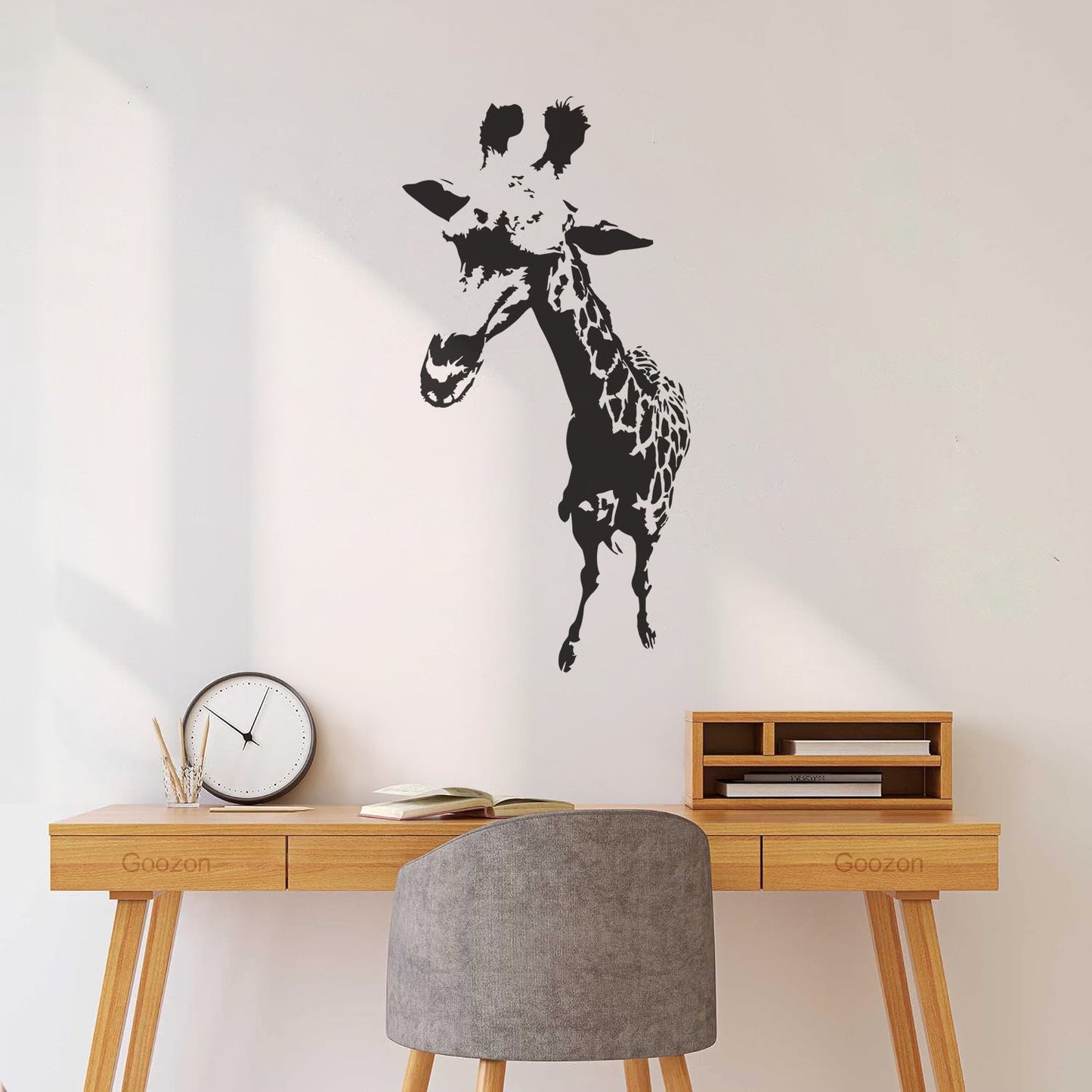 Vinyl Wall Stickers Giraffe Funny African Animal Kids Can Modify And Add Information