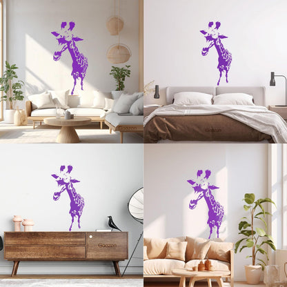 Vinyl Wall Stickers Giraffe Funny African Animal Kids Can Modify And Add Information