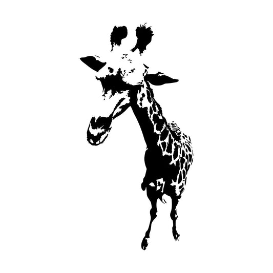 Vinyl Wall Stickers Giraffe Funny African Animal Kids Can Modify And Add Information