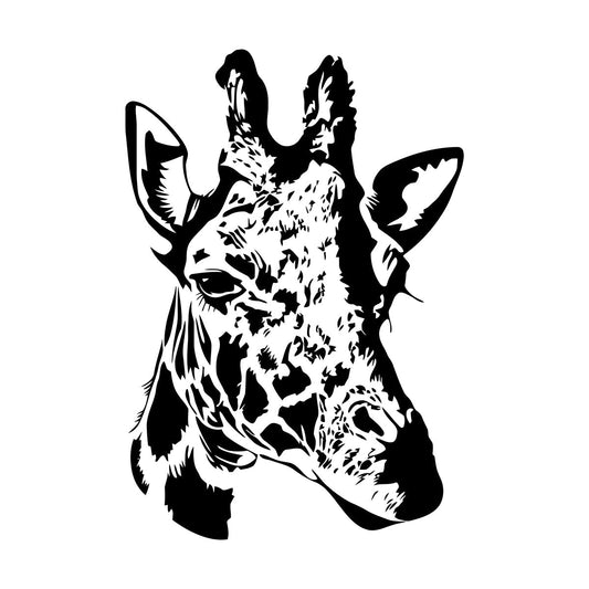 Wall Decals Giraffe Head African Animal Art Decoration