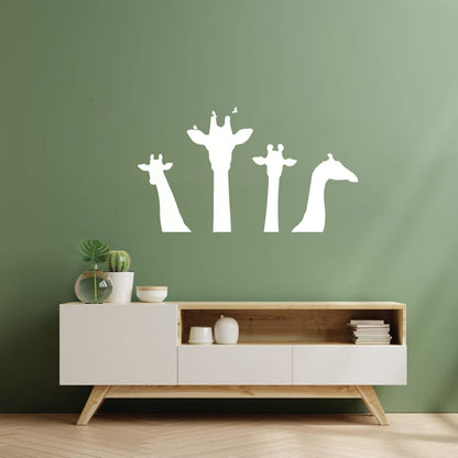 Engraving Decals Giraffe Head Silhouette Safari Wild Animals Zoo Car Body Decoration