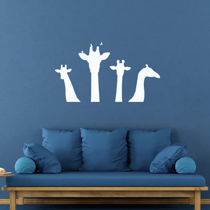 Engraving Decals Giraffe Head Silhouette Safari Wild Animals Zoo Car Body Decoration