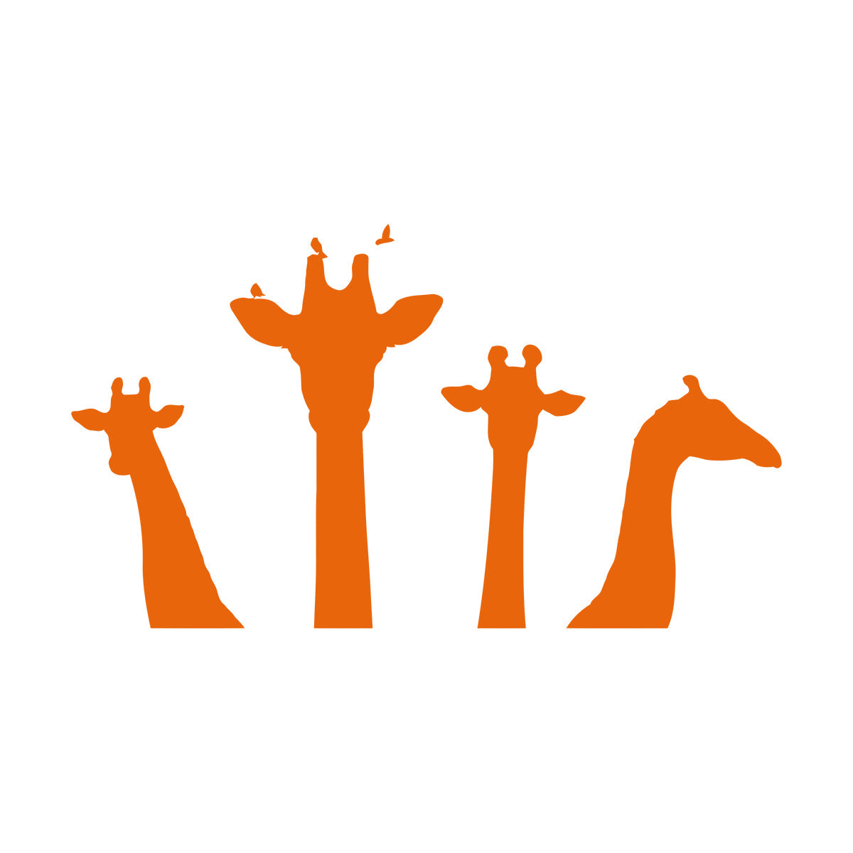 Engraving Decals Giraffe Head Silhouette Safari Wild Animals Zoo Car Body Decoration