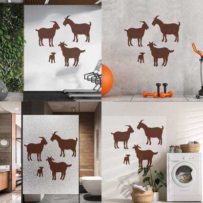 Lettering Decals Goat Silhouette Animal Farm Equipped With Transfer Film Kit