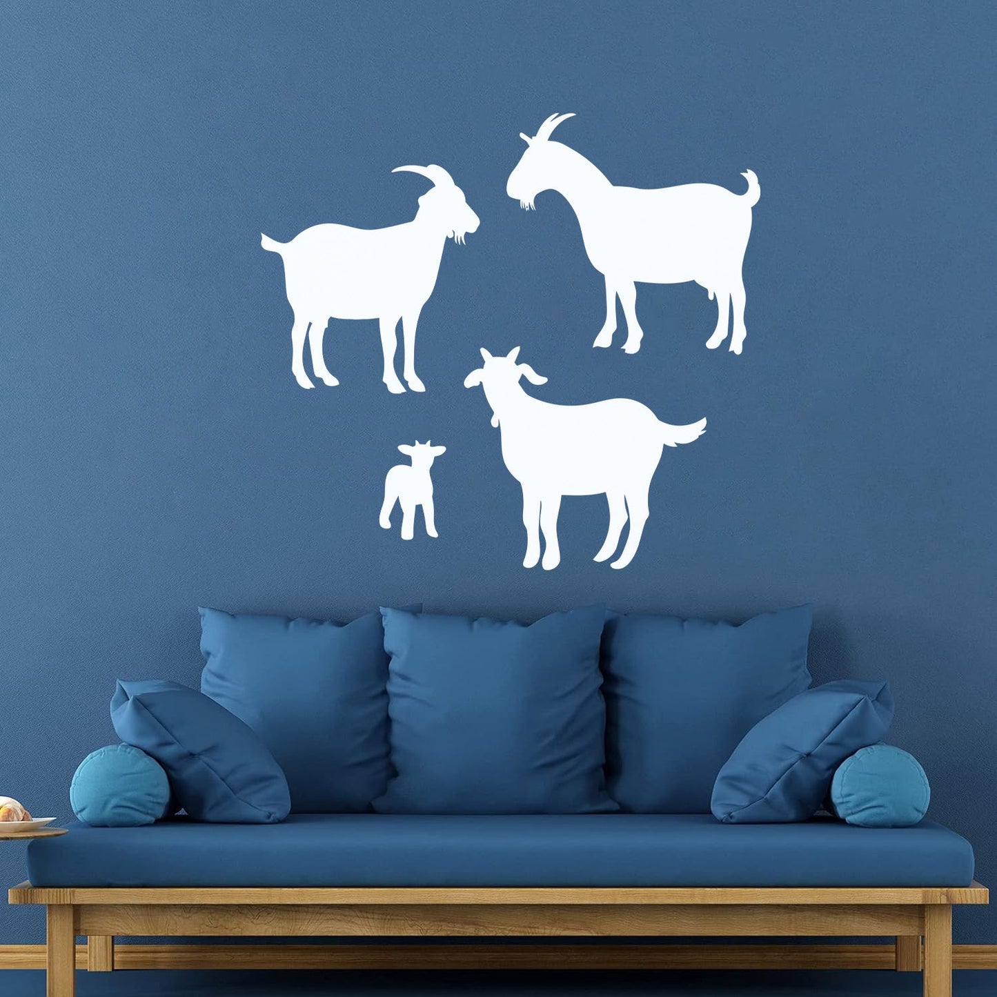 Lettering Decals Goat Silhouette Animal Farm Equipped With Transfer Film Kit