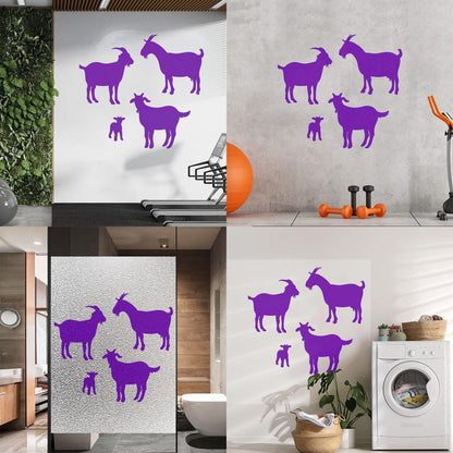 Lettering Decals Goat Silhouette Animal Farm Equipped With Transfer Film Kit