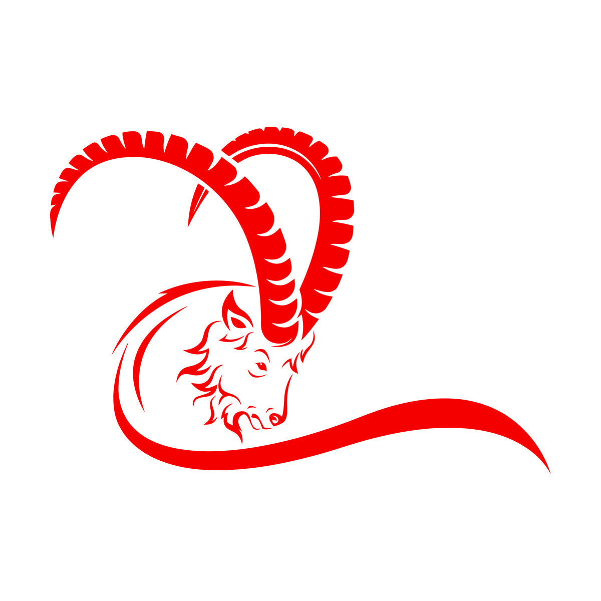 Goat Wild Animal Hoof Horn Farm Wall Decals Pvc Easy Installation