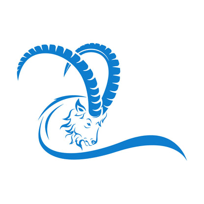 Goat Wild Animal Hoof Horn Farm Wall Decals Pvc Easy Installation