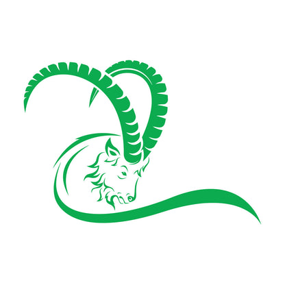 Goat Wild Animal Hoof Horn Farm Wall Decals Pvc Easy Installation