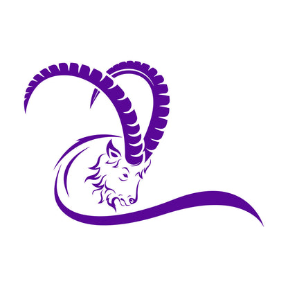 Goat Wild Animal Hoof Horn Farm Wall Decals Pvc Easy Installation