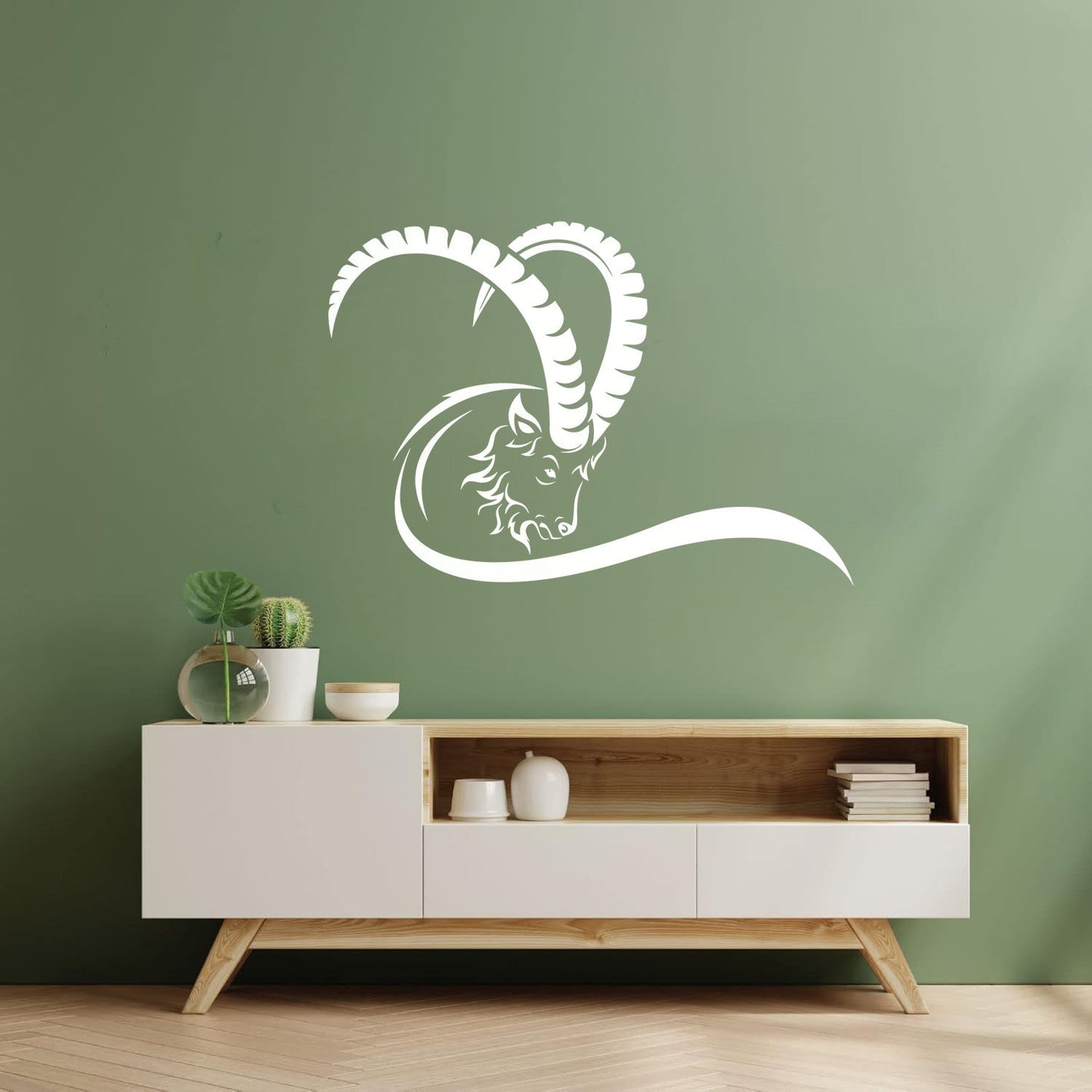 Goat Wild Animal Hoof Horn Farm Wall Decals Pvc Easy Installation