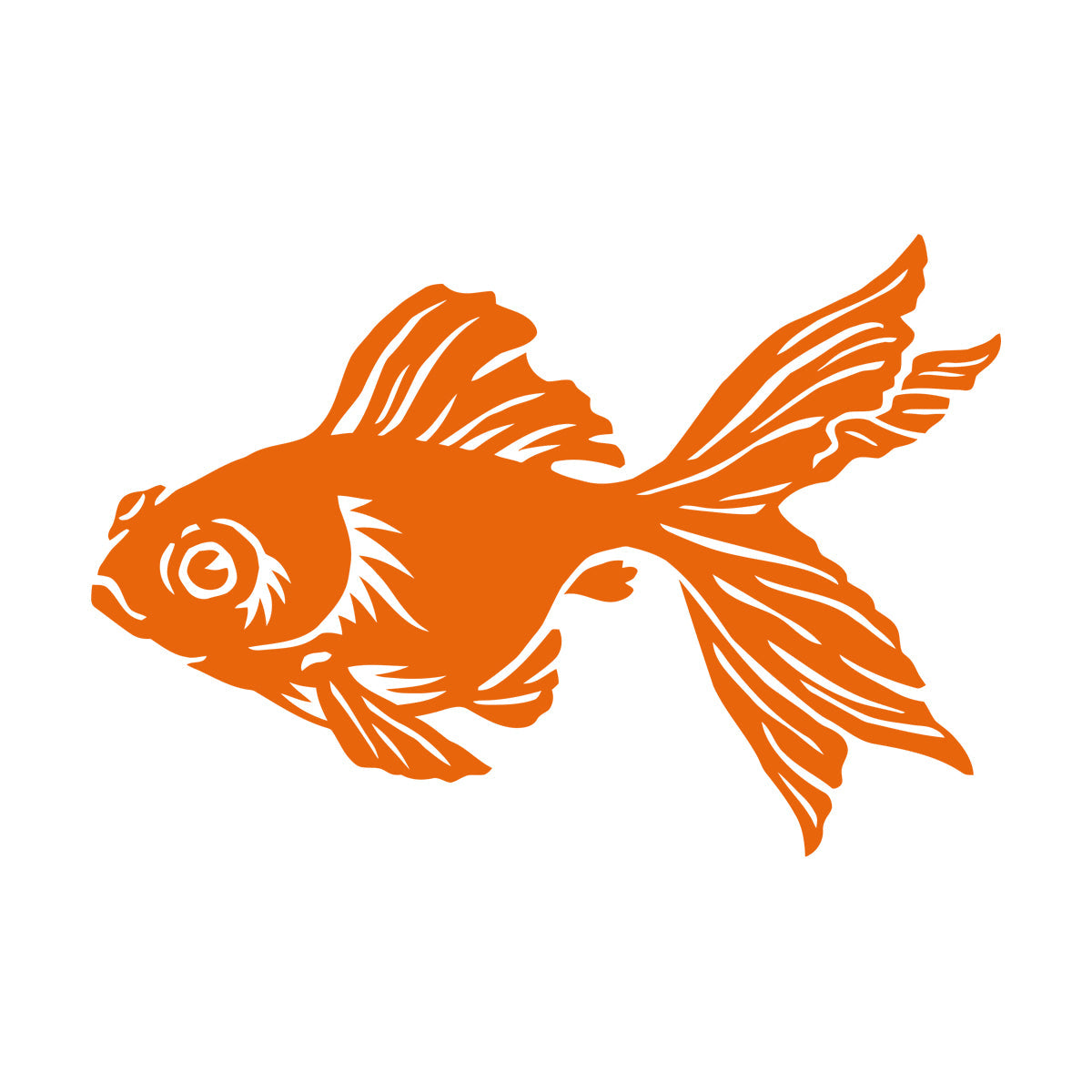 Lettering Stickers Gold Chinese Fish Animal Aquarium Pet Art Mural Painting