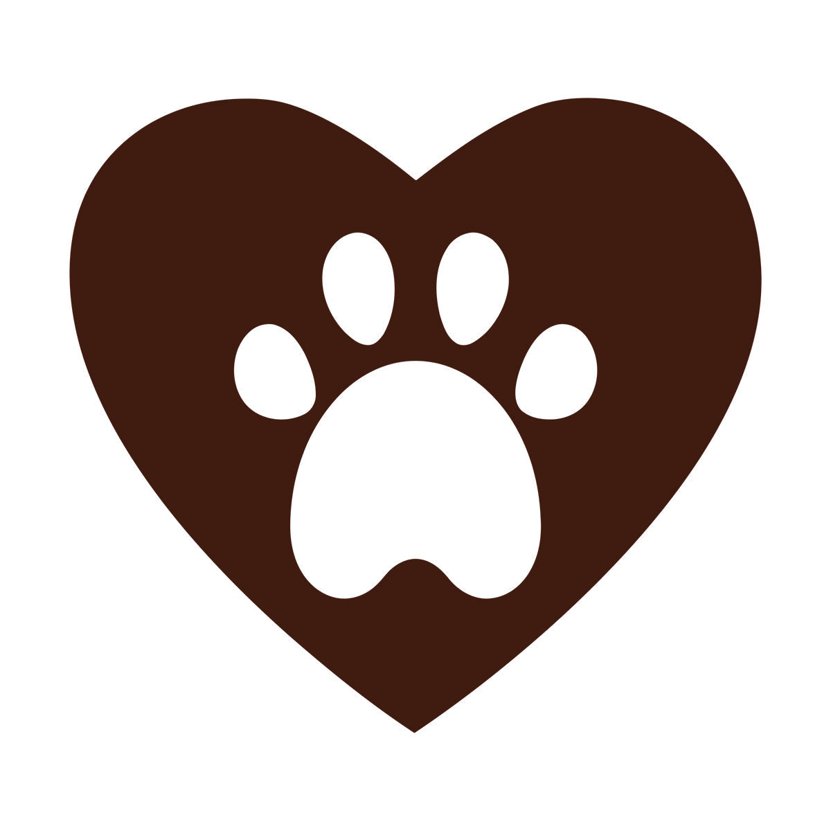 Lettering Decals Heart Symbol Love Pets Animal Tracks Self Adhesive