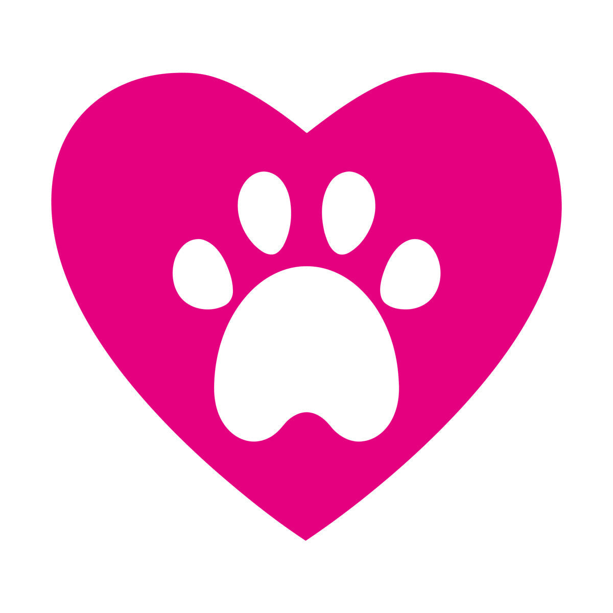 Lettering Decals Heart Symbol Love Pets Animal Tracks Self Adhesive