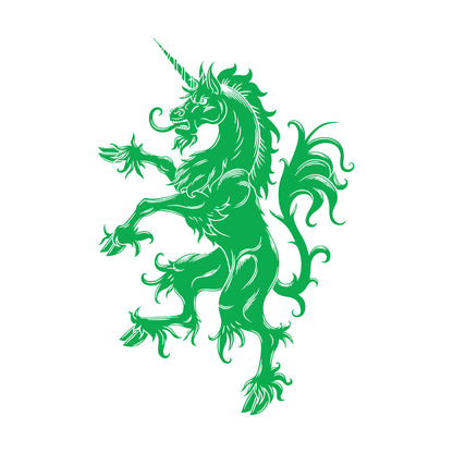 Wall Decals Heraldic Unicorn Emblem Medieval Animal Art Mural Painting