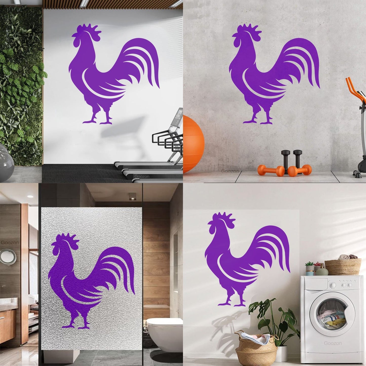 Wall Vinyl Sticker Decor Home Animal Rooster Bird Farm Village Can Modify And Add Information