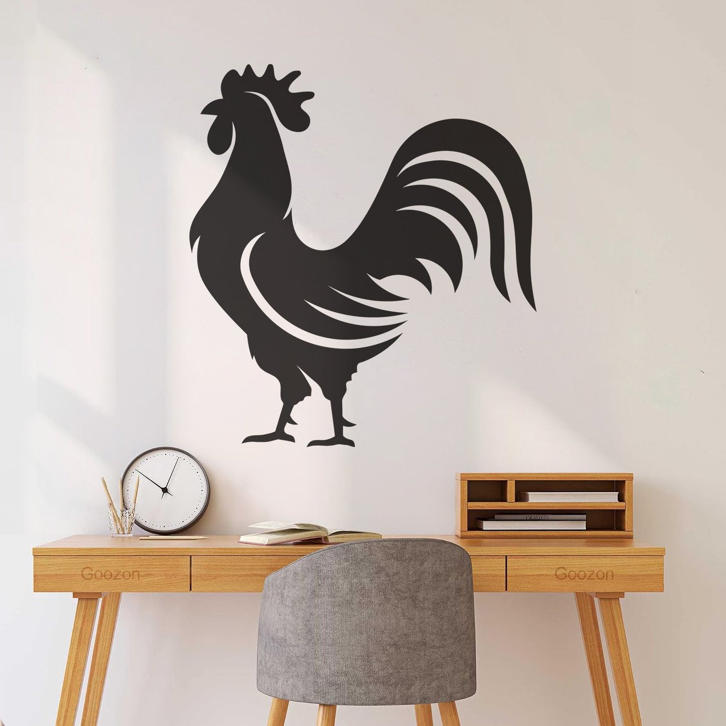Wall Vinyl Sticker Decor Home Animal Rooster Bird Farm Village Can Modify And Add Information
