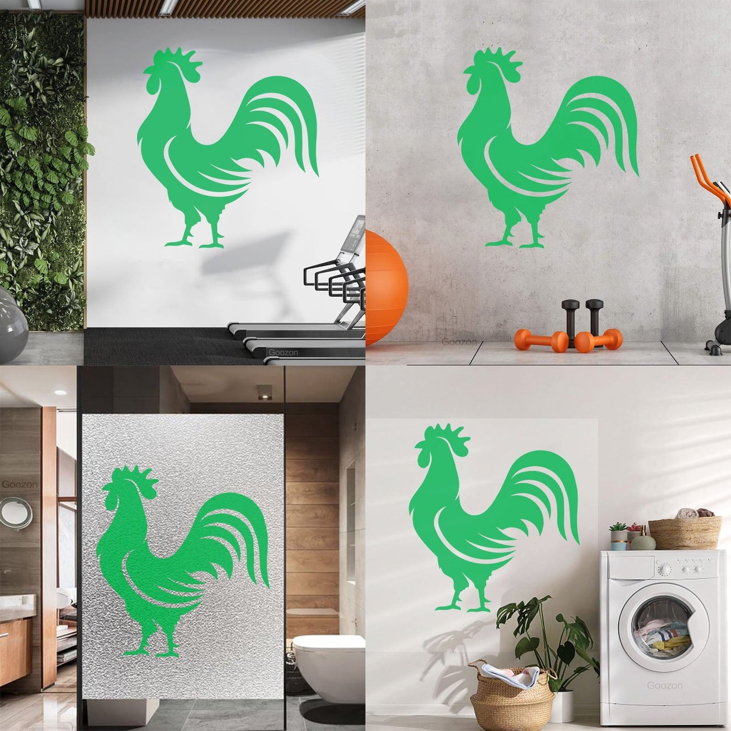 Wall Vinyl Sticker Decor Home Animal Rooster Bird Farm Village Can Modify And Add Information