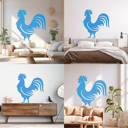 Wall Vinyl Sticker Decor Home Animal Rooster Bird Farm Village Can Modify And Add Information