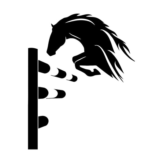 Wall Decals Paster Paper Horse Stallion Equestrian Competitions Animal Store Decoration