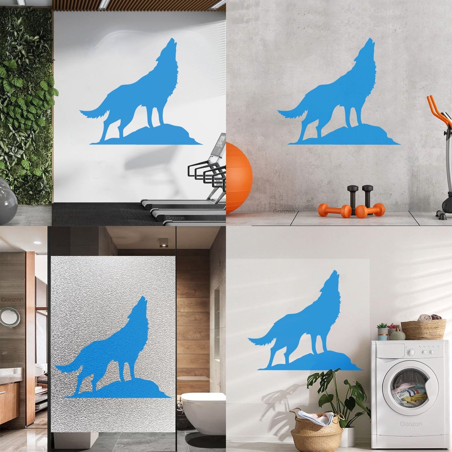 Mural And Wall Vinyl Decal Howling Wolf Tribal Animal Wild Predator Multi Color Selection