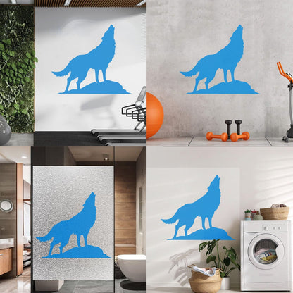 Mural And Wall Vinyl Decal Howling Wolf Tribal Animal Wild Predator Multi Color Selection