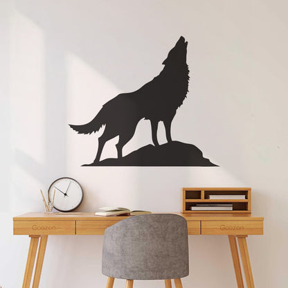 Mural And Wall Vinyl Decal Howling Wolf Tribal Animal Wild Predator Multi Color Selection