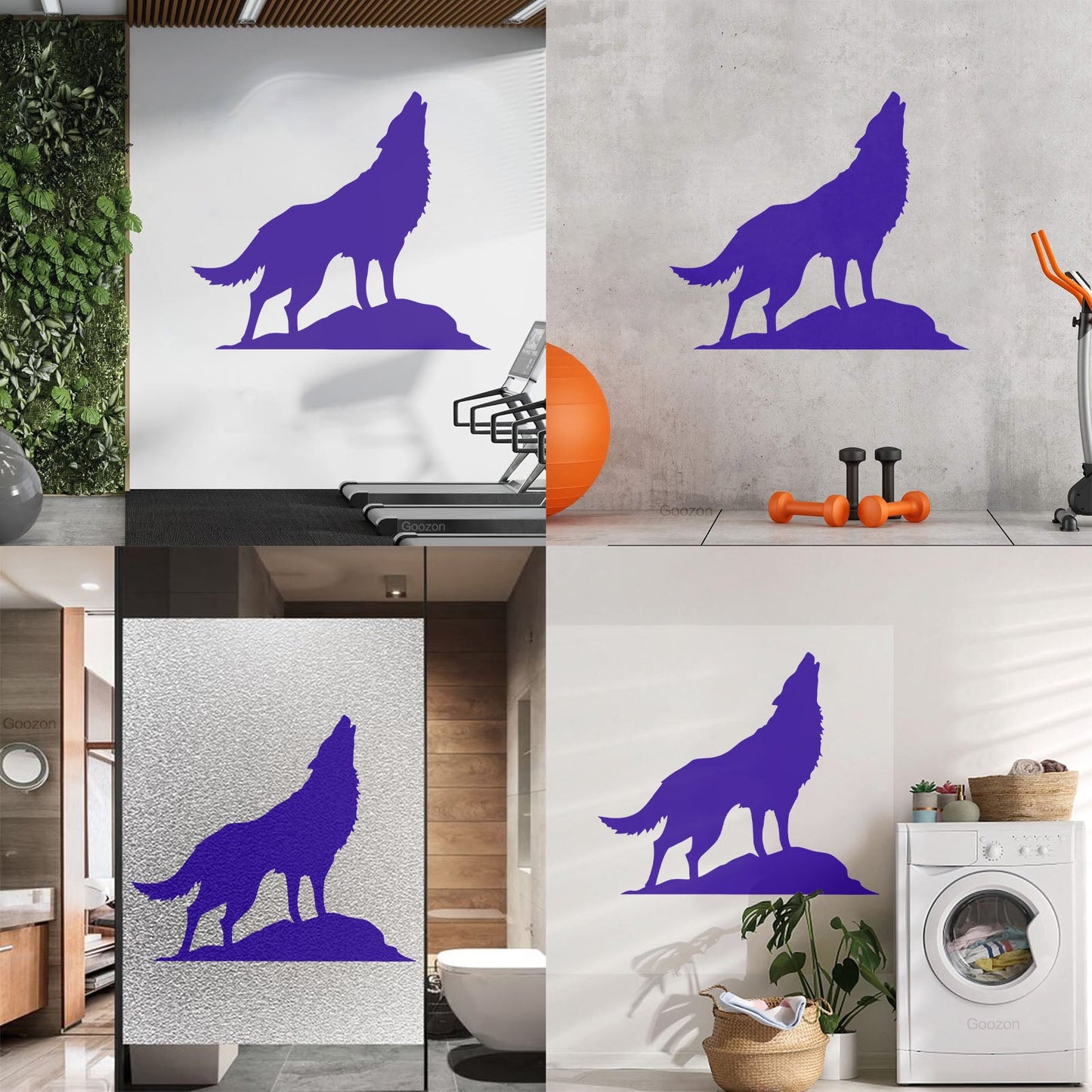Mural And Wall Vinyl Decal Howling Wolf Tribal Animal Wild Predator Multi Color Selection