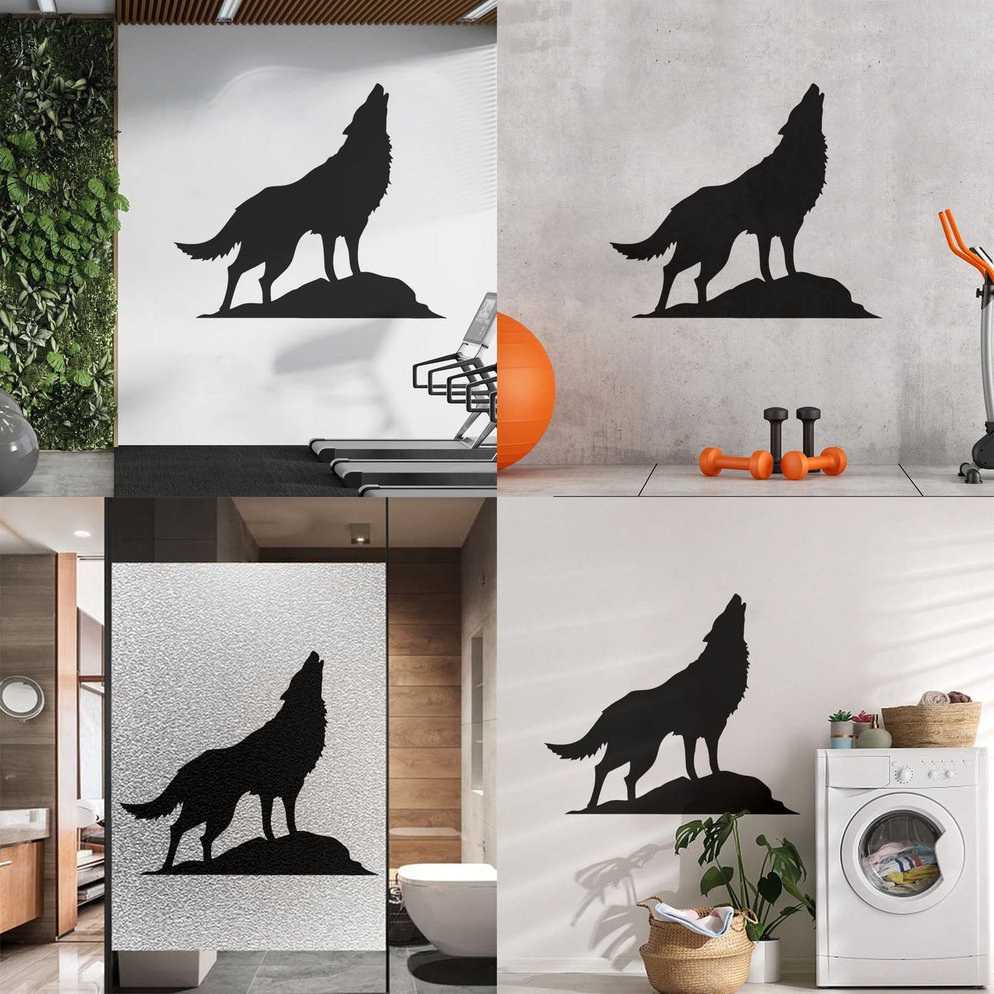 Mural And Wall Vinyl Decal Howling Wolf Tribal Animal Wild Predator Multi Color Selection
