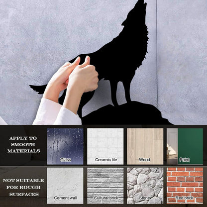 Mural And Wall Vinyl Decal Howling Wolf Tribal Animal Wild Predator Multi Color Selection