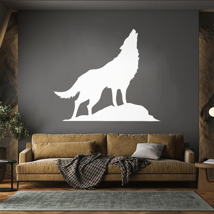 Mural And Wall Vinyl Decal Howling Wolf Tribal Animal Wild Predator Multi Color Selection