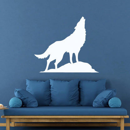 Mural And Wall Vinyl Decal Howling Wolf Tribal Animal Wild Predator Multi Color Selection