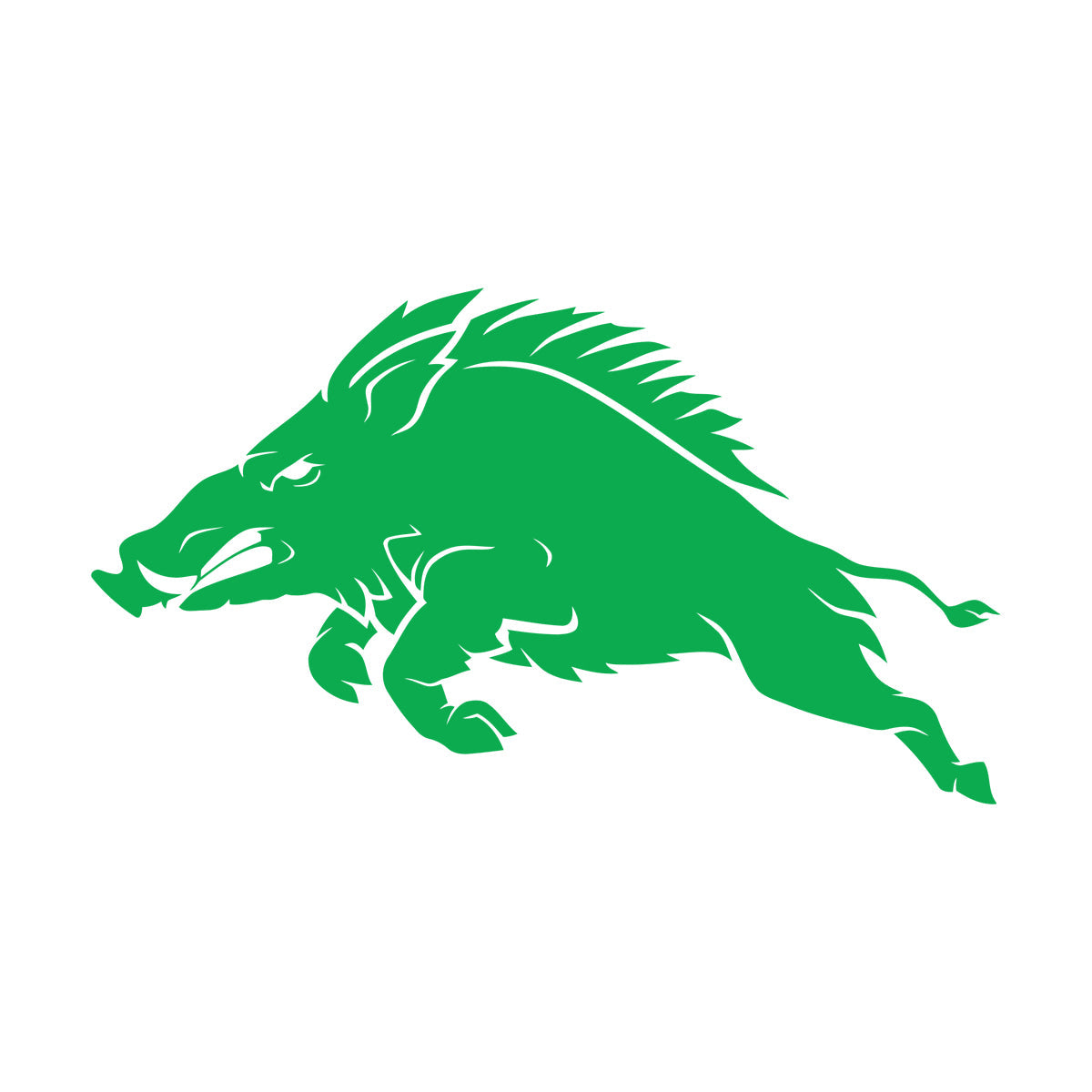 Fine Carving Stickers Pig Wild Boar Hunting Shop Tribal Animal Art Mural Painting