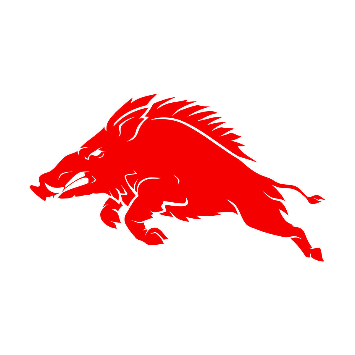 Fine Carving Stickers Pig Wild Boar Hunting Shop Tribal Animal Art Mural Painting