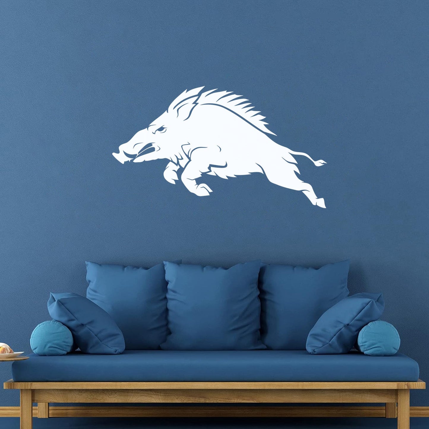 Fine Carving Stickers Pig Wild Boar Hunting Shop Tribal Animal Art Mural Painting