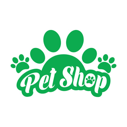 Wall Vinyl Sticker Decor Lettering Pet Shop Paw Print Home Animals Window Decals