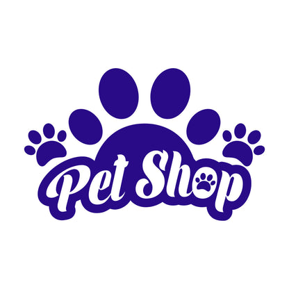 Wall Vinyl Sticker Decor Lettering Pet Shop Paw Print Home Animals Window Decals