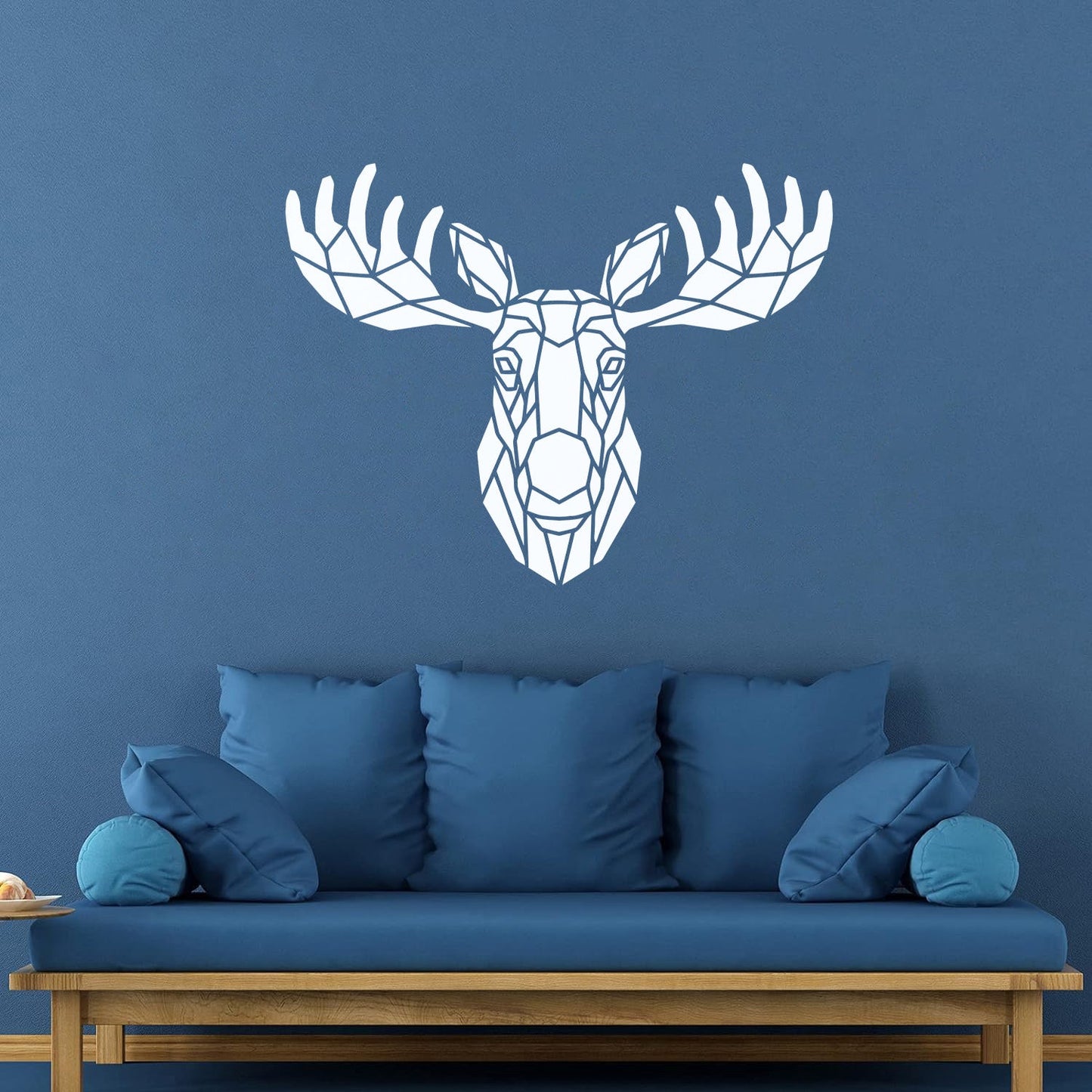 Mural And Wall Vinyl Decal Moose Polygonal Animal Hunting Ation Car Body Decoration